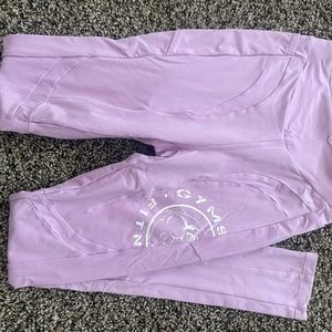 Pink/purple gym shark leggings